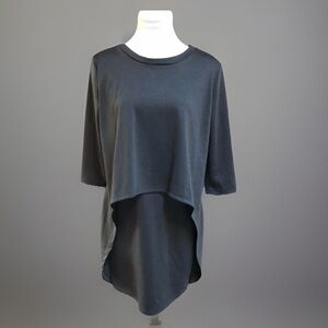 Annette Gray Double Front Long Shirt / Dress sz M